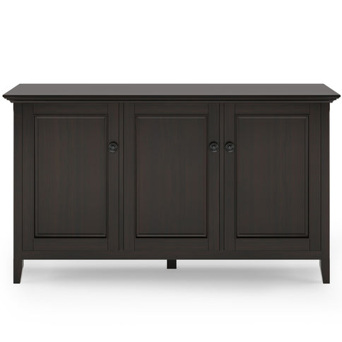 Amherst - Wide 3 Door Storage Cabinet - Hickory Brown
