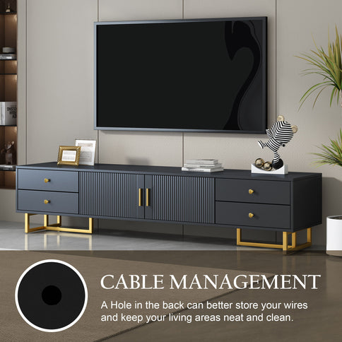 TV Stand With Storage For Living Room