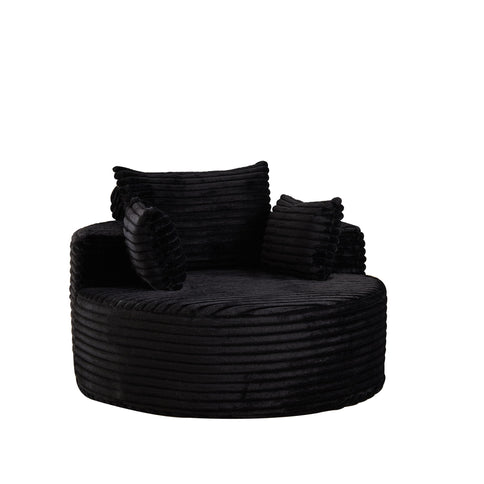 Modern Single Sofa With Backrest Pillow For Living Room