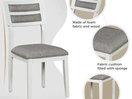 6 Piece Dining Set, Upholstered Chairs And Bench