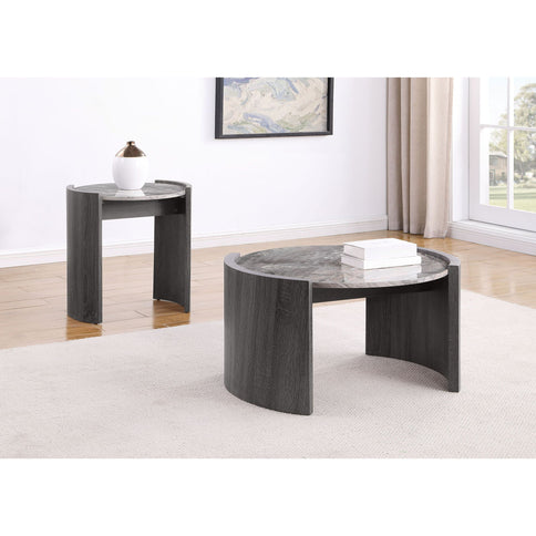 Zende - 2 Piece Coffee And End Table Set - Gray