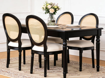 French Country Dining Chairs With Round Back (Set of 2)