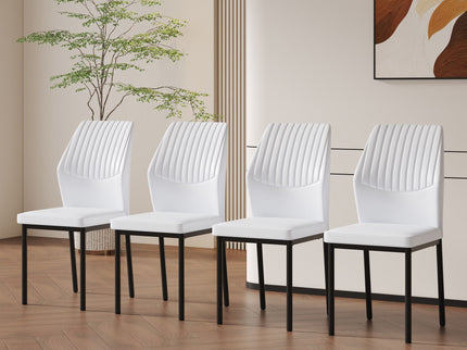 Ergonomic Simple Chair With Metal Leg