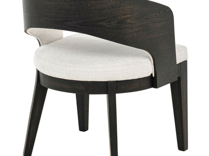 Bangor - Upholstered Dining Arm Chair (Set of 2) - Black / Cream