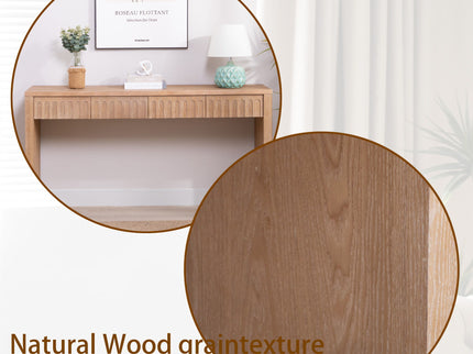 Modern Console Table With 4 Drawers, Entryway Table