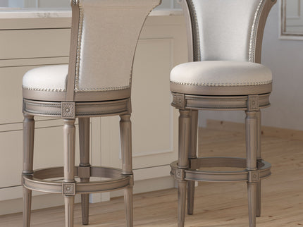 Swivel Barstool With High-Back
