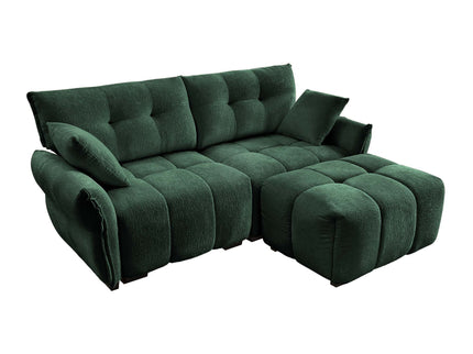 Sofa Set With Ottoman And Pillows, Textured, High Resilience Cushions