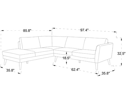 Benson - Sectional Sofa With Chaise