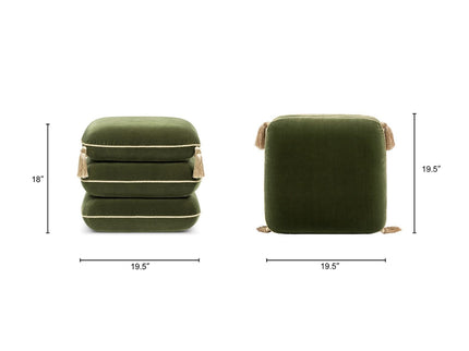 Monarch - Squared Upholstered Ottoman