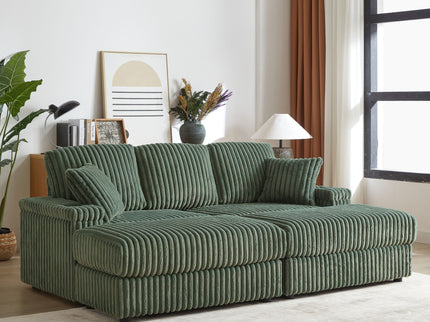 3 Seater Sofa With 2 Ottomans For Living Room