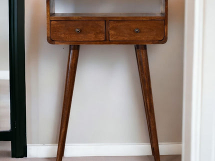 Mini Console Table - Chestnut