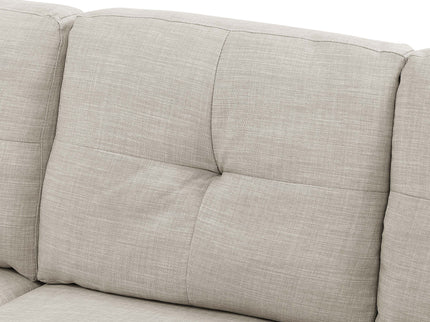 Upholstered Sectional & Pull Out Bed And Chaise Storage - Almond