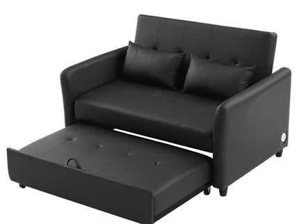 Convertible Sleeper Sofa Bed With 3 USB Ports