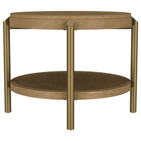 Benson - Round Table With Storage Shelf