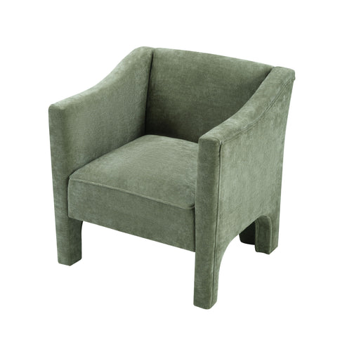 Barrel Accent Chair With Enclosed Arms