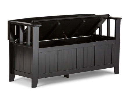 Acadian - Entryway Storage Bench, Handcrafted
