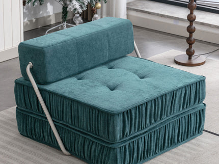 Folding Sofa With Removable Back Cushion, Convertible Futon Sleeper Chair