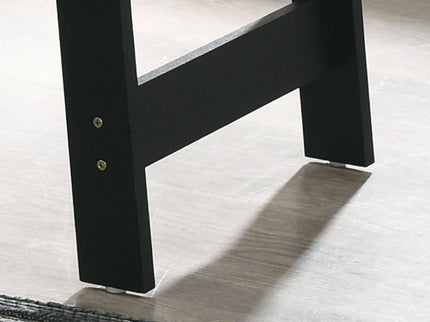 Kenzo - End Table With Faux Marble Top Finish - Black