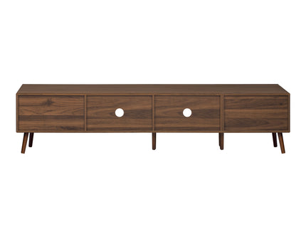 Doors TV Stand For TVs Up To 85", Entertainment Center With Storage Cabinets, TV Media Console Table For Living Room - Natural