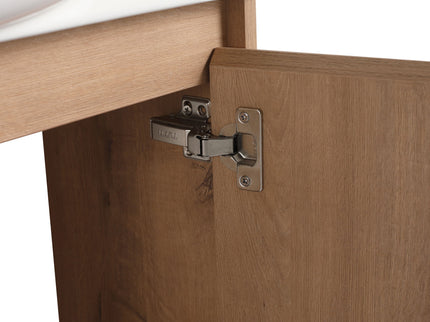Sleek Design Freestanding Bathroom Vanity With Sink, Soft Close Door