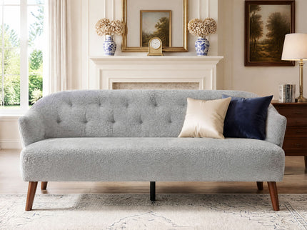 3 Seater Tufted Upholstered Couch Comfy Living Room Sofa