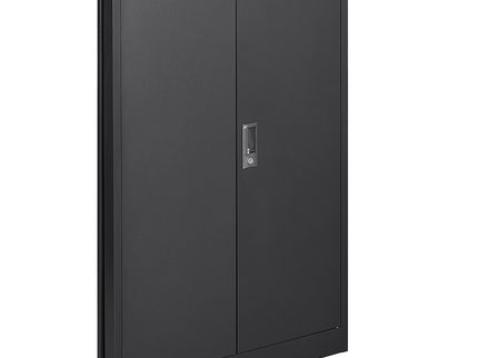 Metal Storage Cabinet With Locking Doors And Adjustable Shelf, Folding Filing Storage Cabinet, Folding Storage Locker Cabinet For Home Office, School, Garage