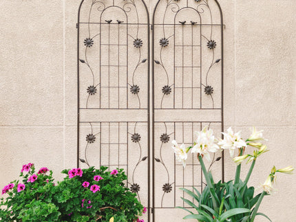 Metal Garden Trellis Rustproof Trellis For Climbing Plant Outdoor Flower Support