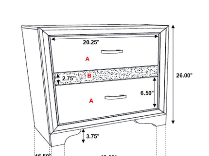 Corbin - Glittering Bedroom Set