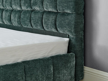 Modern Platform Bed Frame With Thick Fabric