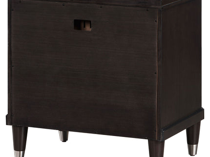 Niguel - 2 Drawer Nightstand With Felt Lined Top Drawer - Brown