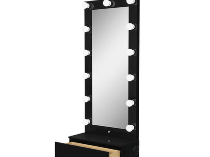 Elisa - Narrow Tall Mirror With Speaker And Drawer