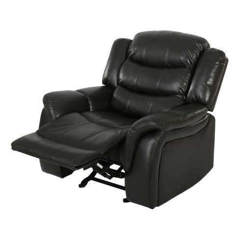 Classic Design Recliner, Upholstery Recliner, Glider Recliner - Black Berry