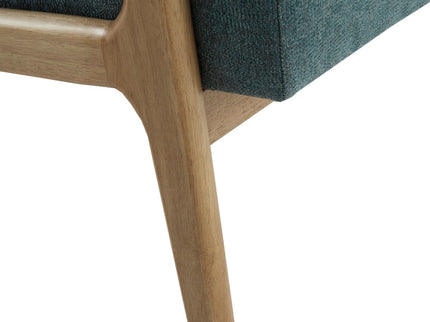 Mid-Century Style Lounge Chair With Upholstered Seat