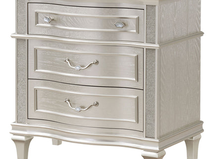 Evangeline - 3 Drawer Nightstand - Oak