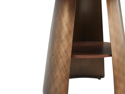 Round Dining Table - Reddish Brown / Walnut