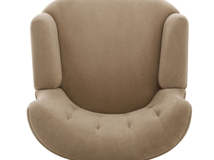 Armchair With Round Arm - Brown
