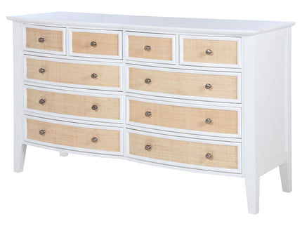 Talia - 10 Drawer Dresser Cabinet - White