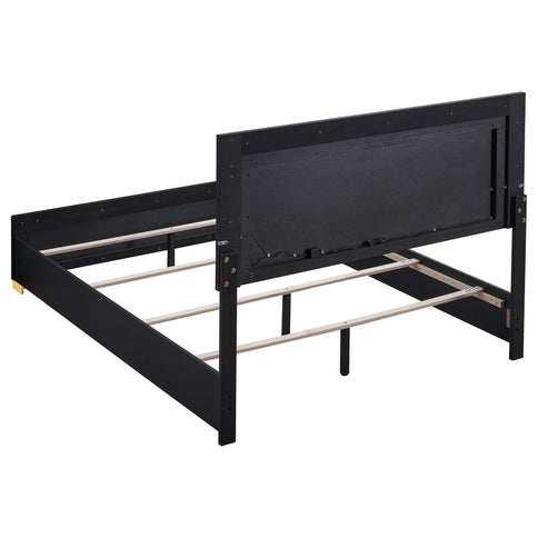 Medici - Eastern King LED Headboard Bed - Black