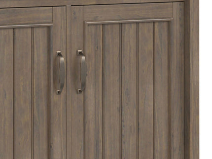 Lev - Wide Storage Cabinet - Smoky Brown