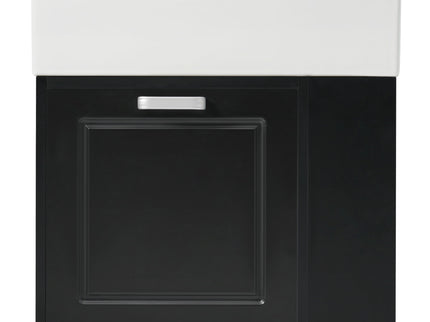 Modern Wall Mounted Bathroom Vanity With Sink, Soft Close Drawer, Adjustable Shelf, Toilet Paper Holder