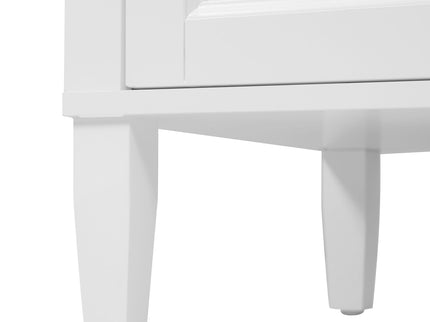 Bathroom Vanity With Double Sink, 3 Drawers, 2 Doors, Adjustable Shelves, Freestanding - White