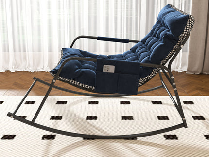 Rocking Chair With Storage, Cushions & Armrests