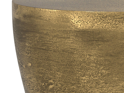 Cavan - Cast Aluminum Side Table - Antique Brass