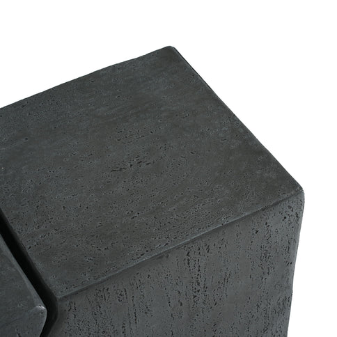 Rectangular Outdoor Indoor Accent Side Table (Set of 2)