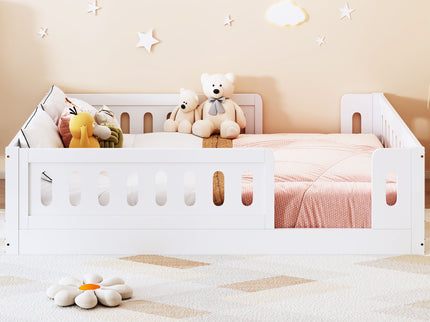 Platform Bed With Guardrail