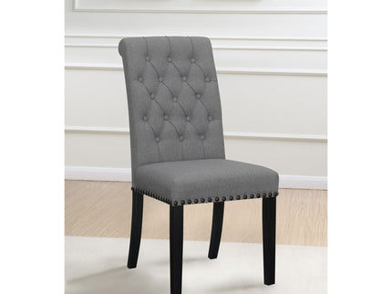 Tufted Rolled Backrest Side Chairs (Set of 2)