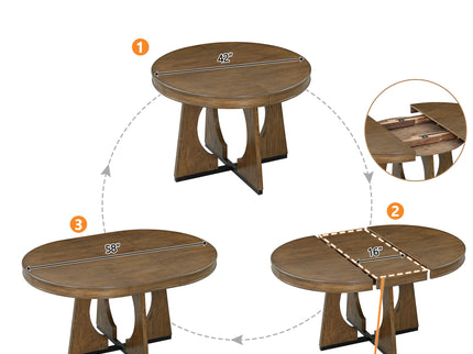 Round Dining Table Set For 4 With Chairs
