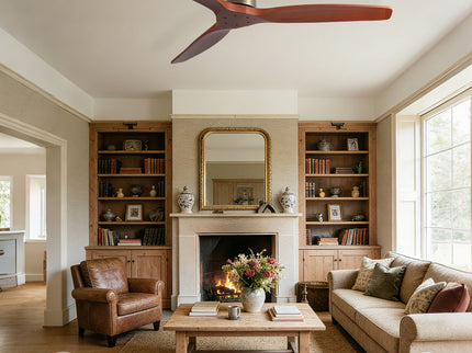 Low Profile Flush Mount Ceiling Fan Without Light