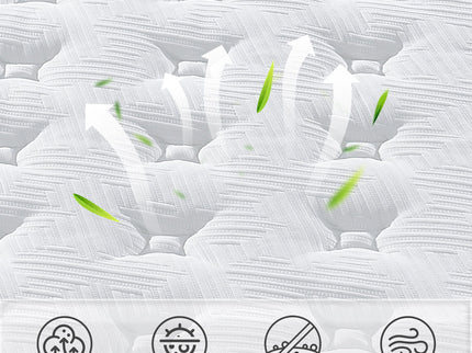 12" Hybrid Mattress Individual Pocket Spring, 7 Zoned Memory Foam