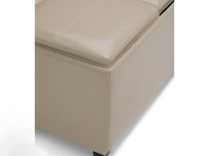 Avalon - Square Coffee Table, Storage Ottoman